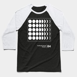 Toshiyuki Honda - Modern - Minimalist Artwork Fan Design Baseball T-Shirt